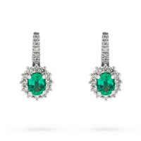 Ohrringe Mirco Visconti Dame in Weißgold Smeraldo 0.64 Ct Z685M/B5S - Z685M/B5S